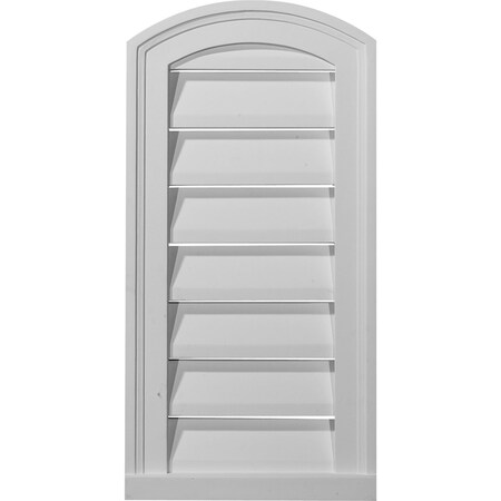 Ekena Millwork Eyebrow Urethane Gable Vent Louver, Non-Functional, 12"W x 20"H GVEY12X20D